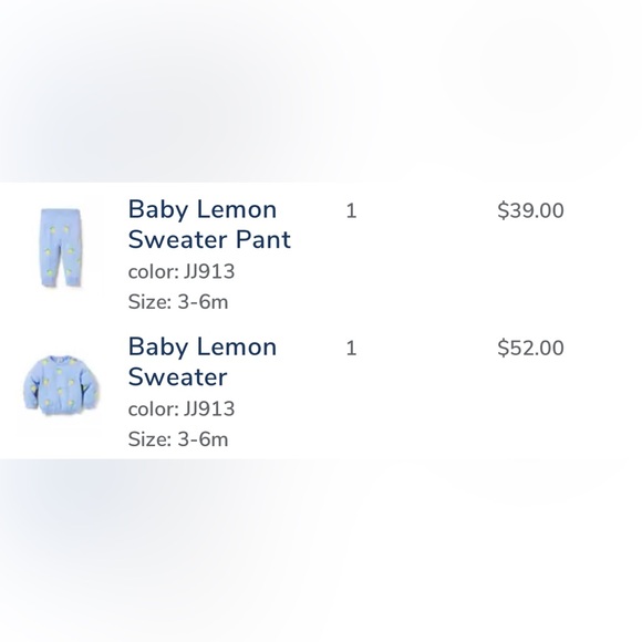 Janie and Jack lemon set - Picture 3 of 3